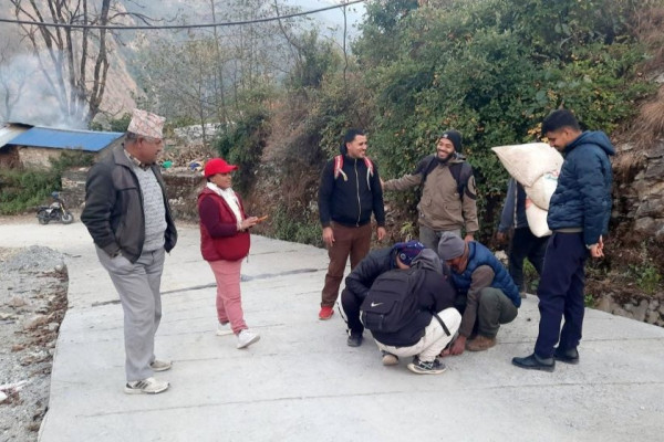 दुई महिनाअघि नै सकियो पर्यटकीयस्थल घोडेपानी जोड्ने सडक स्तरोन्नतिको कार्य